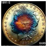 1891-S Morgan Silver Dollar GEM BU