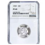 1959 Roosevelt Cent NGC PF69