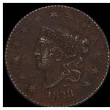 1828 Coronet Head Large Cent LIGHTLY CIRCULATED