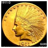 1911-D $10 Gold Eagle CHOICE BU