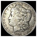 1901 Morgan Silver Dollar NEARLY UNCIRCULATED NEA