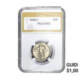 1928-S Standing Liberty Quarter PGA MS61