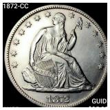1872-CC Seated Liberty Half Dollar HIGH GRADE