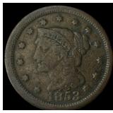 1853 Braided Hair Large Cent NEARLY UNCIRCULATED