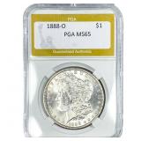 1888-O Morgan Silver Dollar PGA MS65