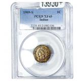 1909-S Indian Head Cent PCGS XF45