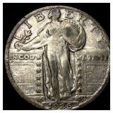1926-S Silver Standing Liberty Quarter NEARLY UN