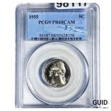 1955 Jefferson Nickel PCGS PR68 DCAM