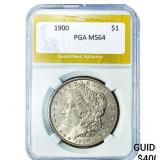 1900 Morgan Silver Dollar PGA MS64