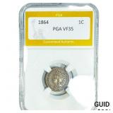 1864 Indian Head Cent PGA VF35