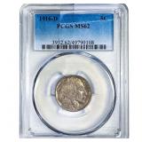 1916-D Buffalo Nickel PCGS MS62