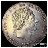 1820 Great Britain Geroge III Silver Crown
