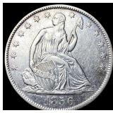 1856-O Silver Seated Liberty Half Dollar CLOSELY U