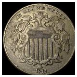 1872 Shield Nickel UNCIRCULATED