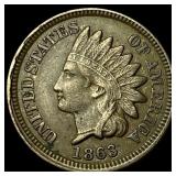 1863 Indian Head Cent CLOSELY UNCIRCULATED