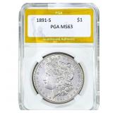 1891-S Morgan Silver Dollar PGA MS63