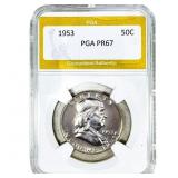 1953 Franklin Half Dollar PGA PR67