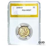 1938-D Buffalo Nickel PGA MS67