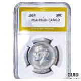 1964 Kennedy Half Dollar PGA PR68+ Cameo