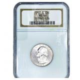 1947-S Washington Silver Quarter NGC MS66