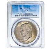 1976 Eisenhower Dollar PCGS MS65 Type 1