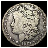 1881-CC Silver Morgan Dollar LIGHTLY  CIRCULATED