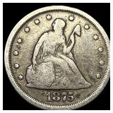 1875-S Silver Twenty Cent Piece LIGHTLY  CIRCULAT