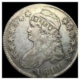 1811 Capped Bust Half Dollar ABOUT  UNCIRCULATED