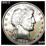 1892-S Barber Half Dollar CHOICE BU