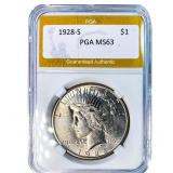 1928-S Morgan Silver Dollar PGA MS63