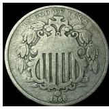 1866 Shield Nickel LIGHTLY CIRCULATED