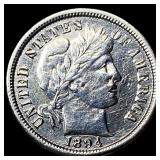 1894-O Silver Barber Dime NEARLY UNCIRCULATED