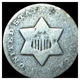 1851-1873 Silver Three-Cent Piece NICELY CIRCULATE