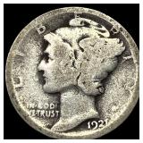 1921 Mercury Dime LIGHTLY CIRCULATED