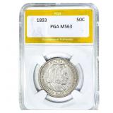 1893 Columbian Expo Half Dollar PGA MS63