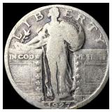1927-S Silver Standing Liberty Quarter LIGHTLY CIR