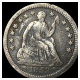 1853-O Silver Seated Liberty Half Dime ABOUT UNCIR