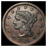 1856 Braided Hair Large Cent CLOSELY UNCIRCULATE