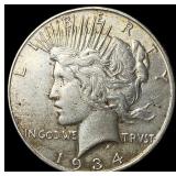 1934-D Silver Peace Dollar NEARLY UNCIRCULATED N