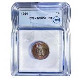 1904 Indian Head Cent ICG MS65+ RB