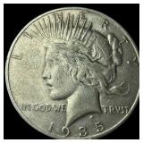 1935 Silver Peace Dollar LIGHTLY CIRCULATED