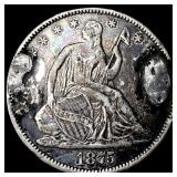 1875 Silver Seated Liberty Half Dollar HIGH   GRA