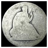1868-S Silver Seated Liberty Half Dollar  NICELY