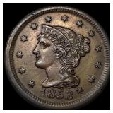 1853 Braided Hair Large Cent CHOICE AU