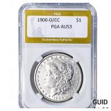 1900-O/CC Morgan Silver Dollar PGA AU53