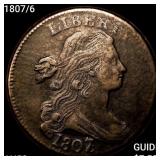 1807/6 Draped Bust Large Cent CLOSELY UNCIRCULATED