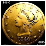 1846-O $10 Gold Eagle CLOSELY UNCIRCULATED