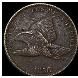 1858 Flying Eagle Cent CHOICE AU CHOICE AU