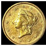 1852 Gold $1 Liberty Head Type 1 HIGH GRADE