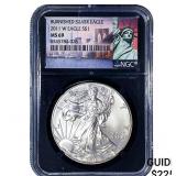 2011-W Silver Eagle NGC MS69 Burnished